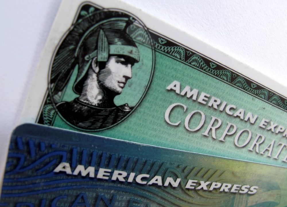 American Express and American Express corporate cards are pictured in Encinitas, California, October 17, 2011. u00e2u20acu201d Reuters pic