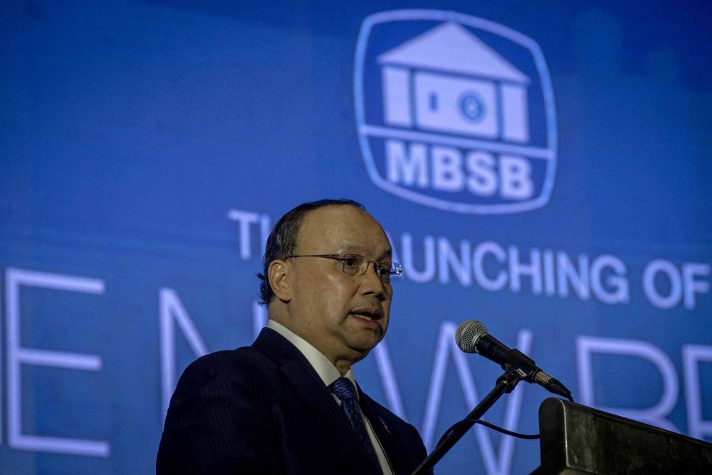 MBSB president and CEO Datuk Seri Ahmad Zaini Othman speaks at the launch of the Asian Finance Bank, Kuala Lumpur April 2, 2018. u00e2u20acu201d Picture by Firdaus Latif