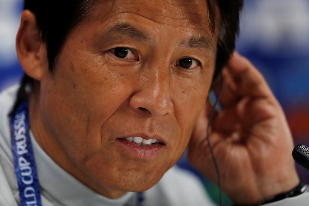 Japan coach Akira Nishino during the press conference at the Ekaterinburg Arena, Yekaterinburg, Russia, June 23, 2018. u00e2u20acu2022 Reuters pic