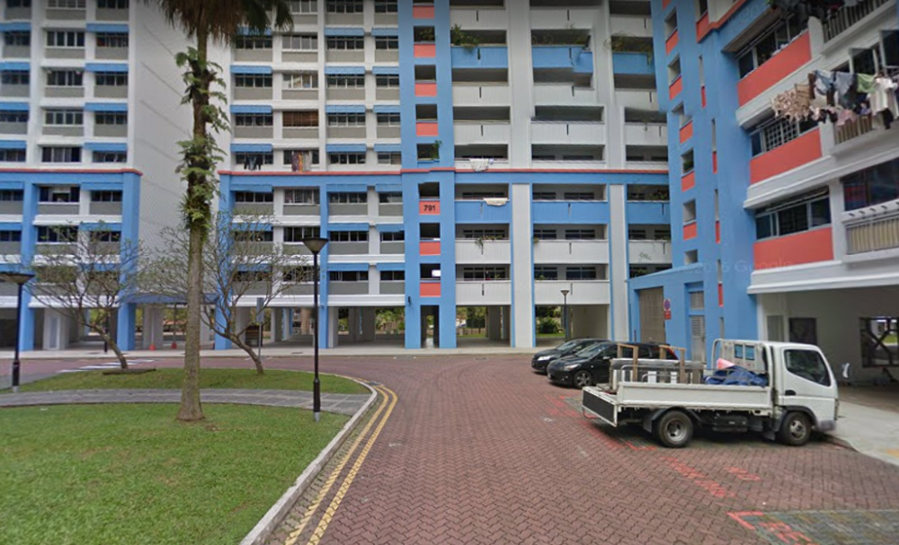 Block 791 Choa Chu Kang North 6, where the suspected murder took place. u00e2u20acu201d Screengrab from Google Street View