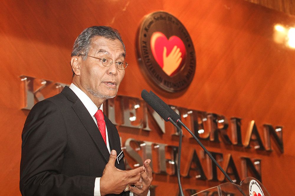 Minister of Health Dzulkefly Ahmad speaks during a meeting at the Health Ministry in Putrajaya June 5, 2018. u00e2u20acu2022 Picture by Miera Zulyana
