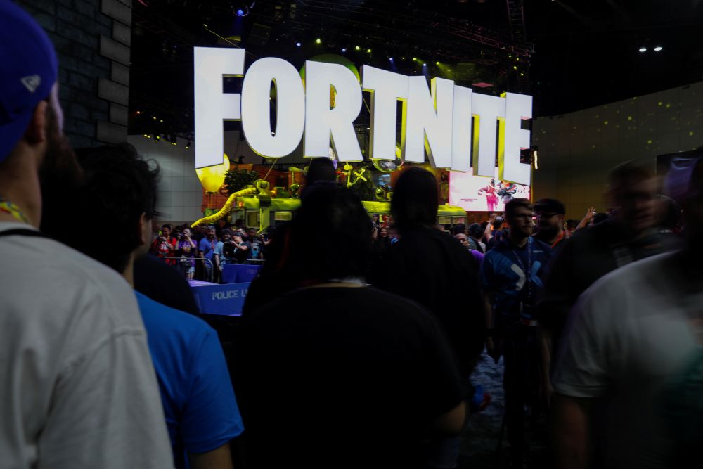 The u00e2u20acu02dcFortniteu00e2u20acu2122 booth is shown at E3, the world's largest video game industry convention in Los Angeles, June 12, 2018. u00e2u20acu2022 Reuters pic