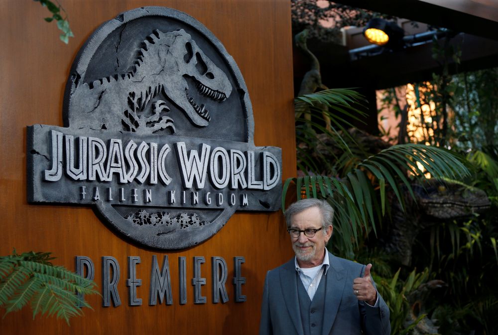 Executive producer Steven Spielberg poses at the premiere of the movie u00e2u20acu02dcJurassic World: Fallen Kingdomu00e2u20acu2122 at Walt Disney Concert Hall in Los Angeles June 12, 2018. u00e2u20acu2022 Reuters pic