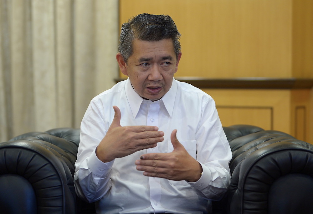 Agriculture and Agro-based Industry Minister Salahuddin Ayub speaks to Bernama in Putrajaya June 7, 2018. u00e2u20acu201d Bernama pic