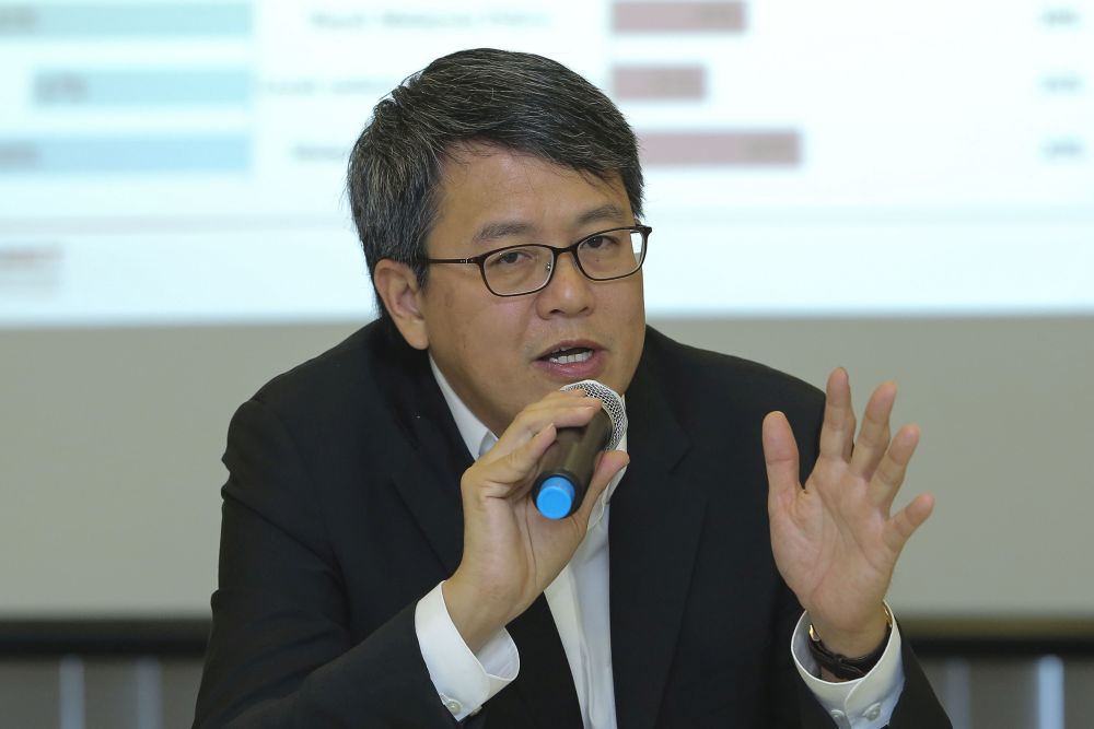 Cenbet co-president, Gan Ping Sieu speaks during a press conference at Wisma HCK in Petaling Jaya June 12, 2018.u00e2u20acu201d Picture by Yusof Mat Isa