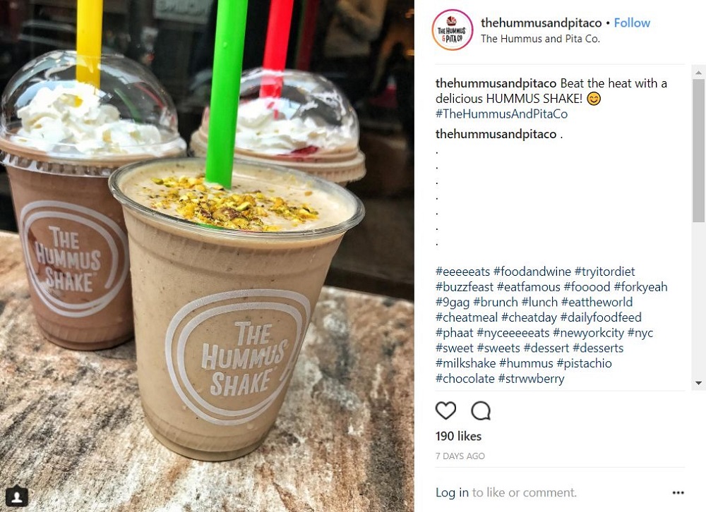 Hummus Milkshake. u00e2u20acu201d AFP pic