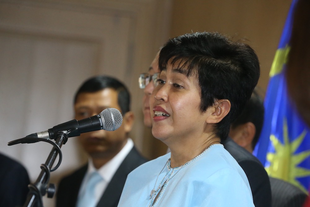 Datuk Nor Shamsiah Mohd Yunus attends a press conference at the Finance Ministry in Putrajaya June 22, 2018. u00e2u20acu201d Picture by Zuraneeza Zulkifli