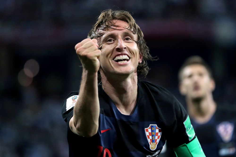 Croatiau00e2u20acu2122s Luka Modric celebrates scoring their second goal for Croatia in their match against Argentina at the Nizhny Novgorod Stadium in Russia, June 30, 2018. u00e2u20acu201d Reuters pic