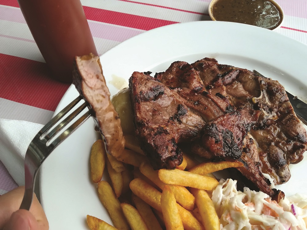 At SJ Western Food, the lamb is lightly grilled and seasoned to let the meat speak for itself.