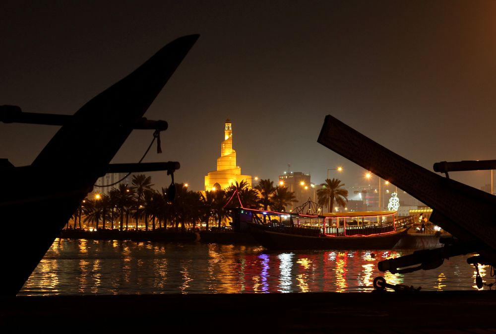 A mosque is seen along a coastline in Doha, Qatar, June 15, 2017. u00e2u20acu201d Reuters pic