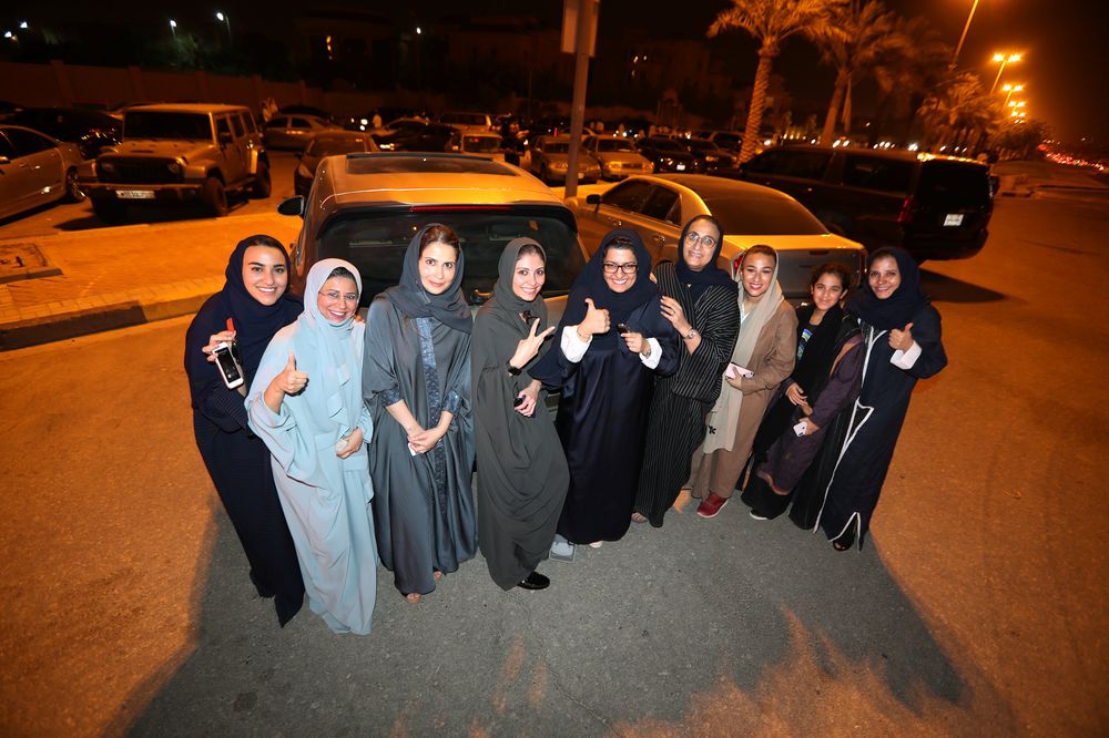 Saudi women celebrate after they drove their cars in Al Khobar, Saudi Arabia, June 24, 2018. u00e2u20acu201d Reuters pic