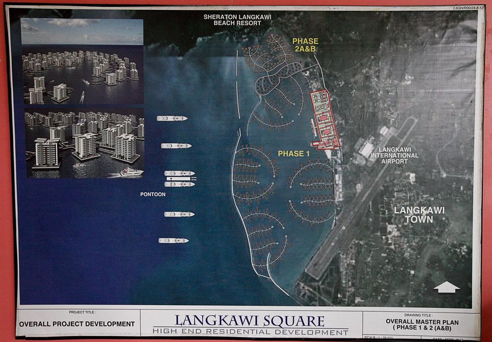 The development plan for Langkawi New City is on display at Century Langkasuka Hotel, Padang Matsirat, June 1, 2018. — Picture by Sayuti Zainudin