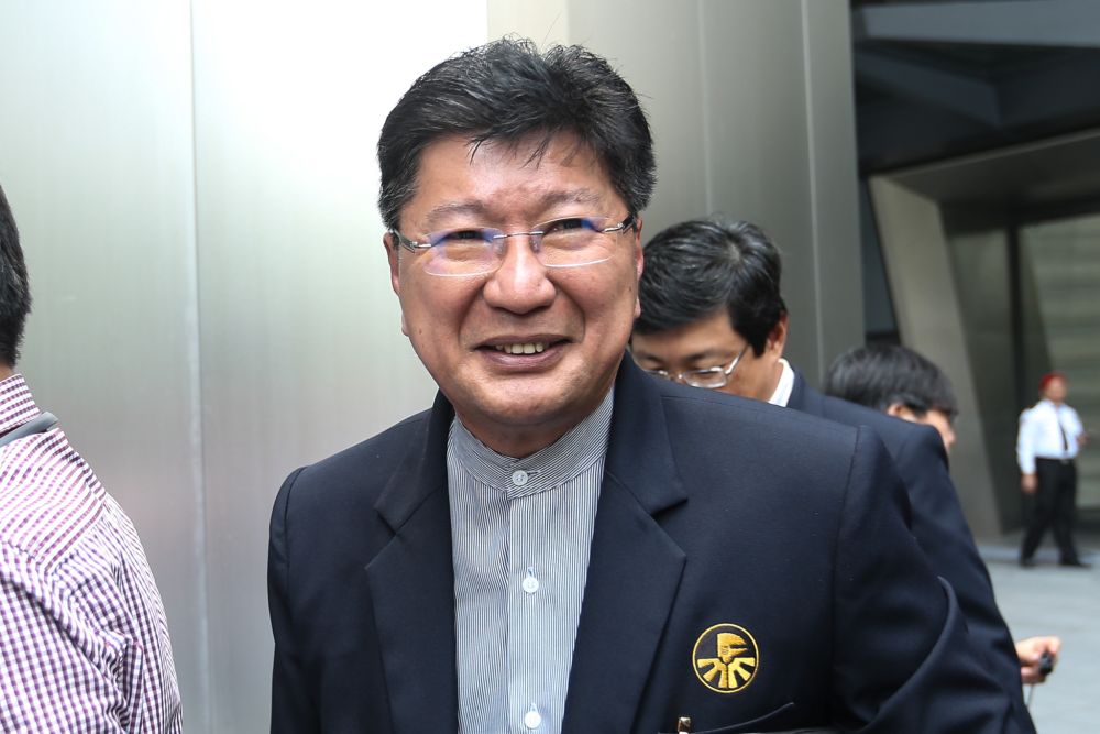 President of Federation of Malaysian Manufacturers (FMM) Datuk Soh Thian Lai speaks to reporters outside the Ilham Tower in Kuala Lumpur June 5, 2018. u00e2u20acu201d Picture by Ahmad Zamzahuri