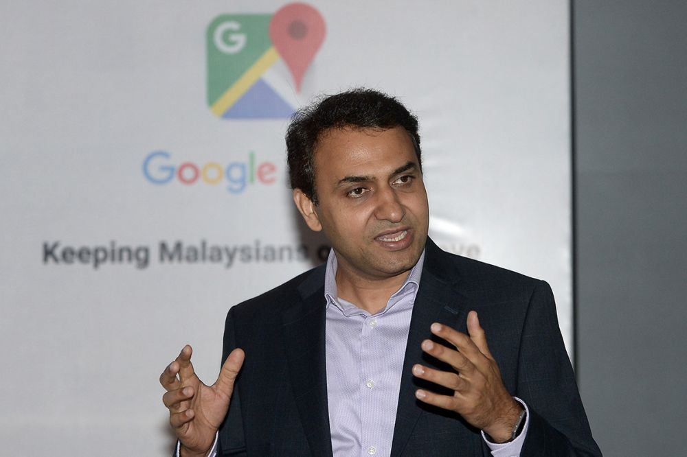 Google Maps director Suren Ruhela speaks during a press conference at Google Malaysiau00e2u20acu2122s office in Kuala Lumpur June 28, 2018. u00e2u20acu2022Picture by Mukhriz Hazim