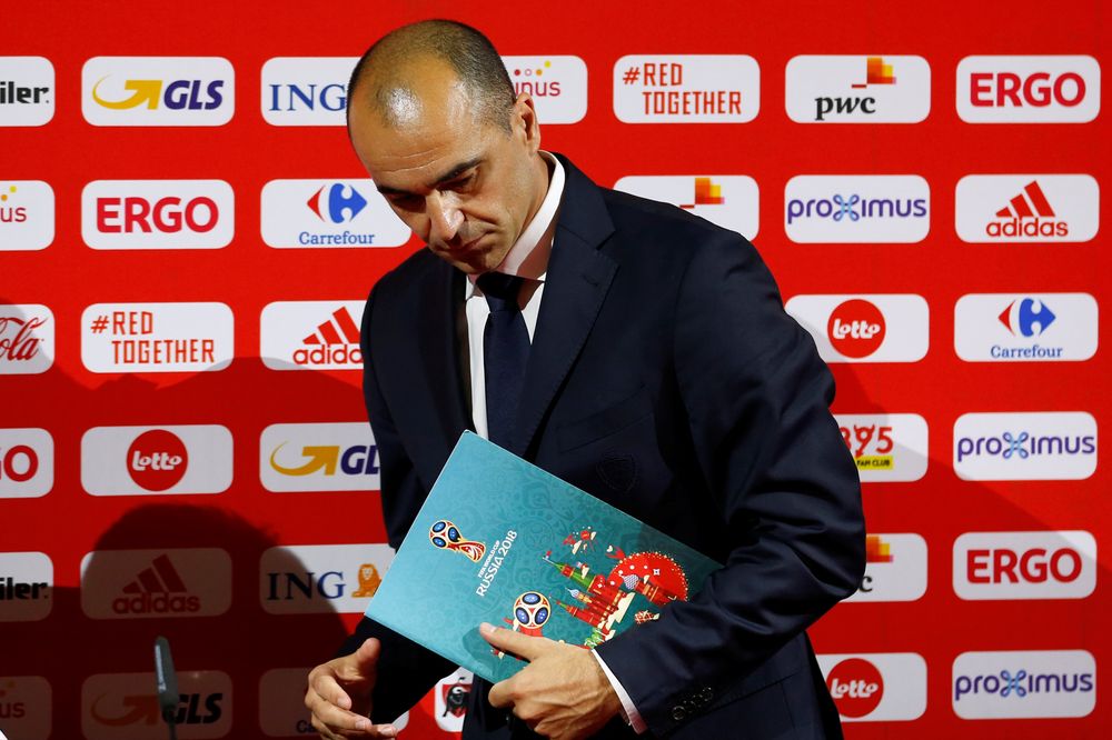 Belgium coach Roberto Martinez during a press conference at the Belgium Football Centre, Tubize, Belgium, May 21, 2018. u00e2u20acu201d Reuters pic