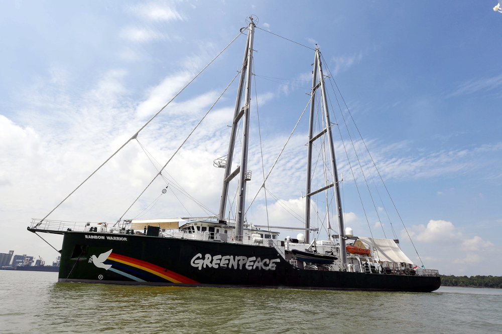 Greenpeaceu00e2u20acu2122s Rainbow Warrior docked for the first time in Malaysia to promote preservation of the environment in Southeast Asia, Port Klang June 2, 2018. u00e2u20acu201d Bernama pic
