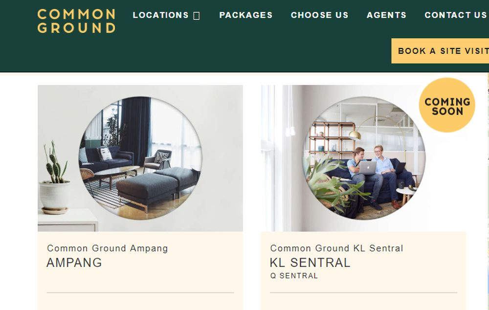 A screenshot from the Common Ground website. u00e2u20acu201d Picture courtesy of www.commonground.work.