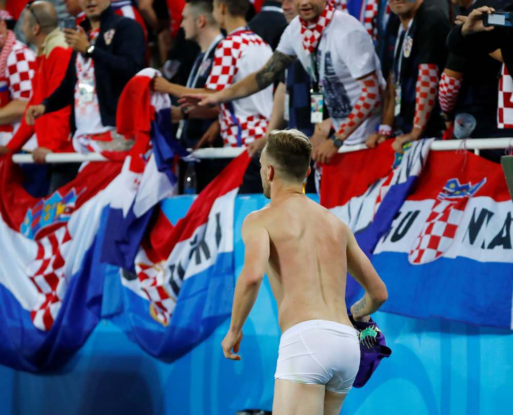 Croatia's Ivan Rakitic celebrates after the World Cup Group D match against Nigeria at Kaliningrad June 16, 2018. u00e2u20acu201d Reuters pic