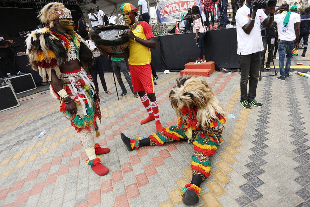 Senegal fans in Dakar react after the World Cup Group H match with Colombia June 28, 2018. u00e2u20acu201d Reuters pic