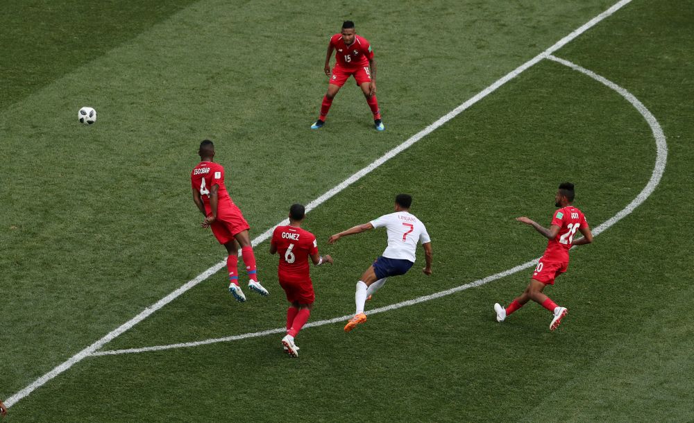 England's Jesse Lingard scores their third goal. u00e2u20acu201d Reuters pic