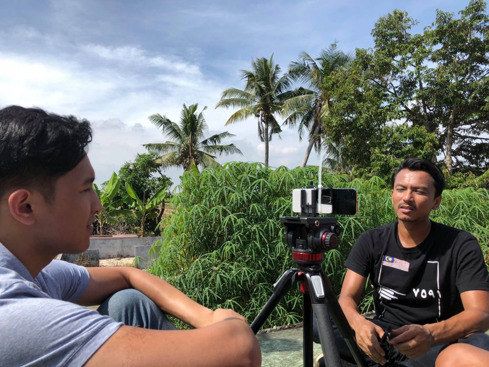 Yeo resorted to some creative solutions while filming, including attaching two iPhones to each other.—Picture courtesy of Edmund Yeo