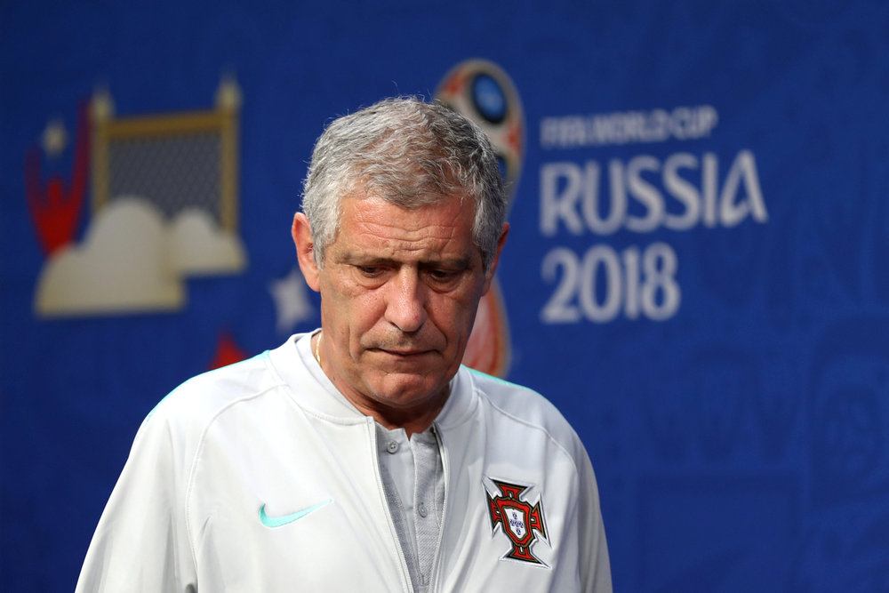 Portugal coach Fernando Santos during a press conference at Mordovia Arena, Saransk, June 24, 2018. u00e2u20acu201d Reuters pic