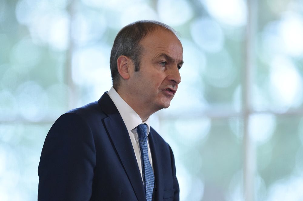 Irelandu00e2u20acu2122s Fianna Fail party leader Micheal Martin speaks in Dublin, Nov. 2, 2016. u00e2u20acu201d Reuters pic