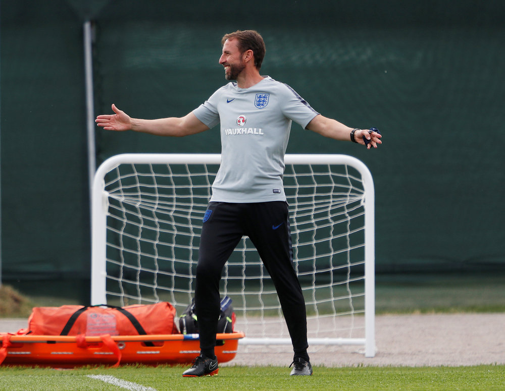 England manager Gareth Southgate during training at the England Training Camp, Saint Petersburg June 17, 2018. u00e2u20acu201d Reuters pic