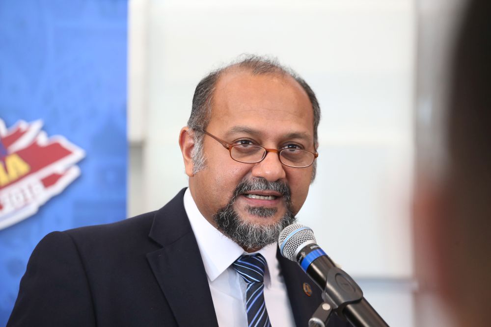 Gobind Singh Deo speaks during a press conference at the Ministry of Communications and Multimedia in Putrajaya June 12, 2018. u00e2u20acu201d Picture by Azinuddin Ghazali