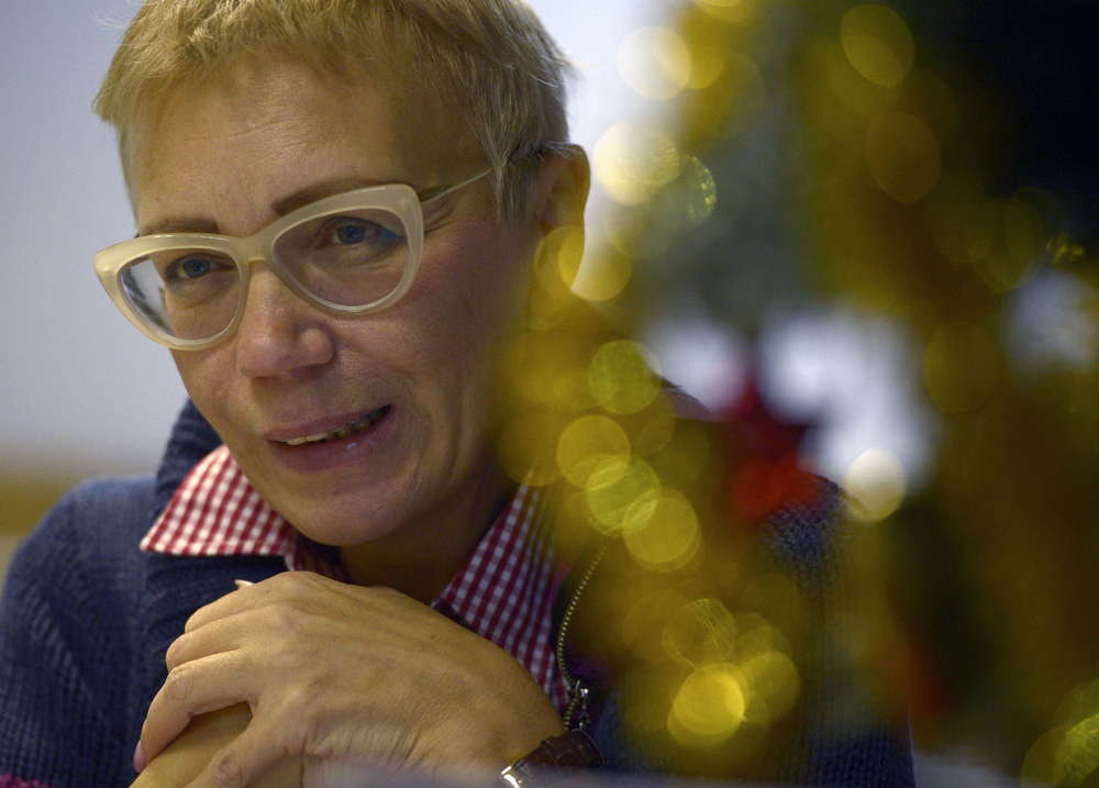 Irina Maslova speaking during an interview in Saint Petersburg. u00e2u20acu201d AFP pic