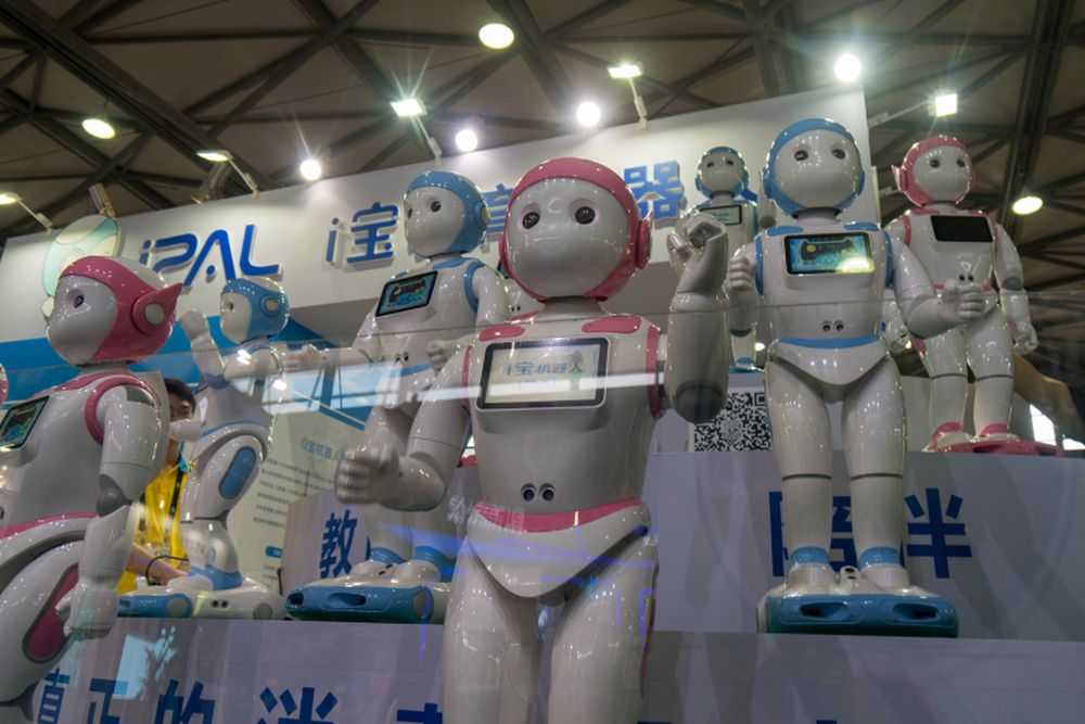 iPal robots by Avatarmind are exhibited at the Consumer Electronics Show (CES) Asia in Shanghai. u00e2u20acu2022 AFP pic