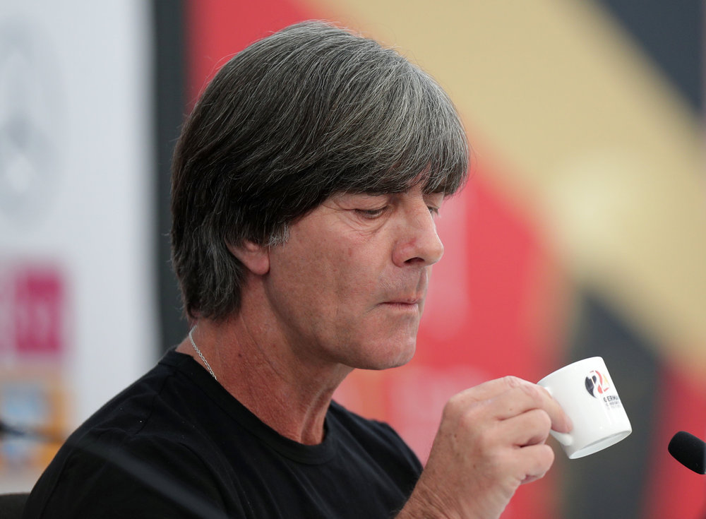 Germany coach Joachim Loew during a press conference in Eppan, Italy June 4, 2018. u00e2u20acu201d Reuters pic 