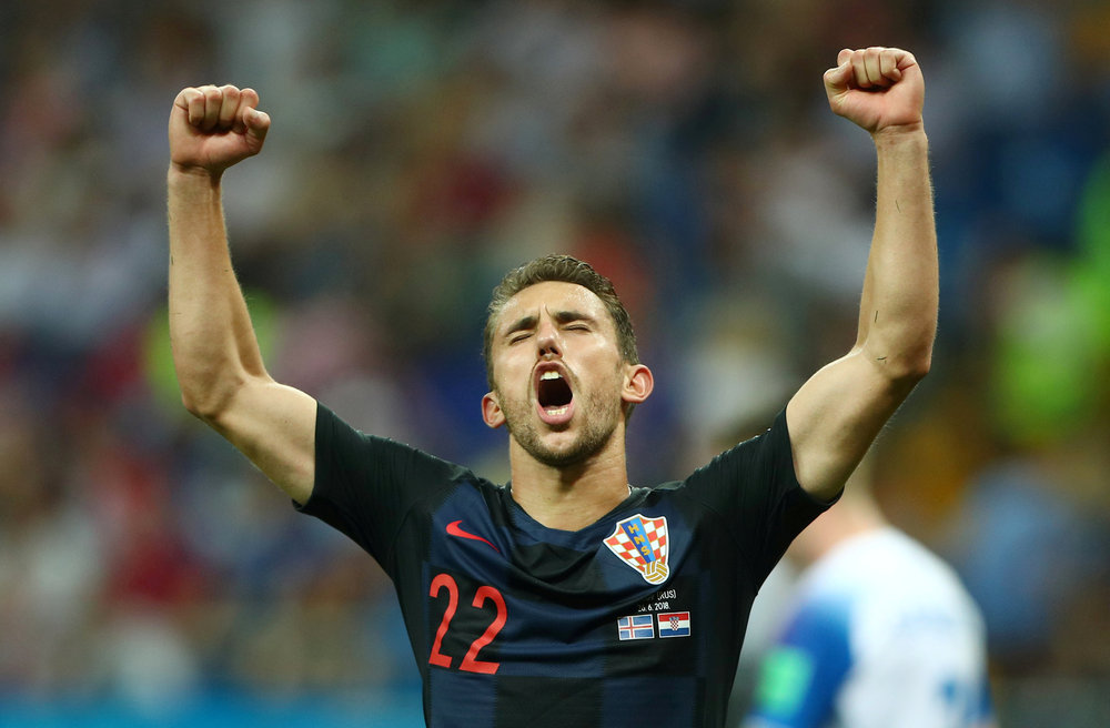 Croatia's Josip Pivaric celebrates after the World Cup Group D match with Iceland in Rostov-on-Don June 26, 2018. u00e2u20acu201d Reuters pic