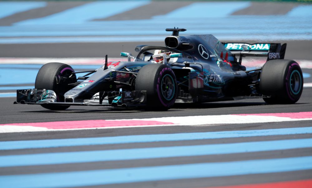 Mercedes' Lewis Hamilton during practice ahead of the French Grand Prix June 22, 2018. u00e2u20acu2022 Reuters pic