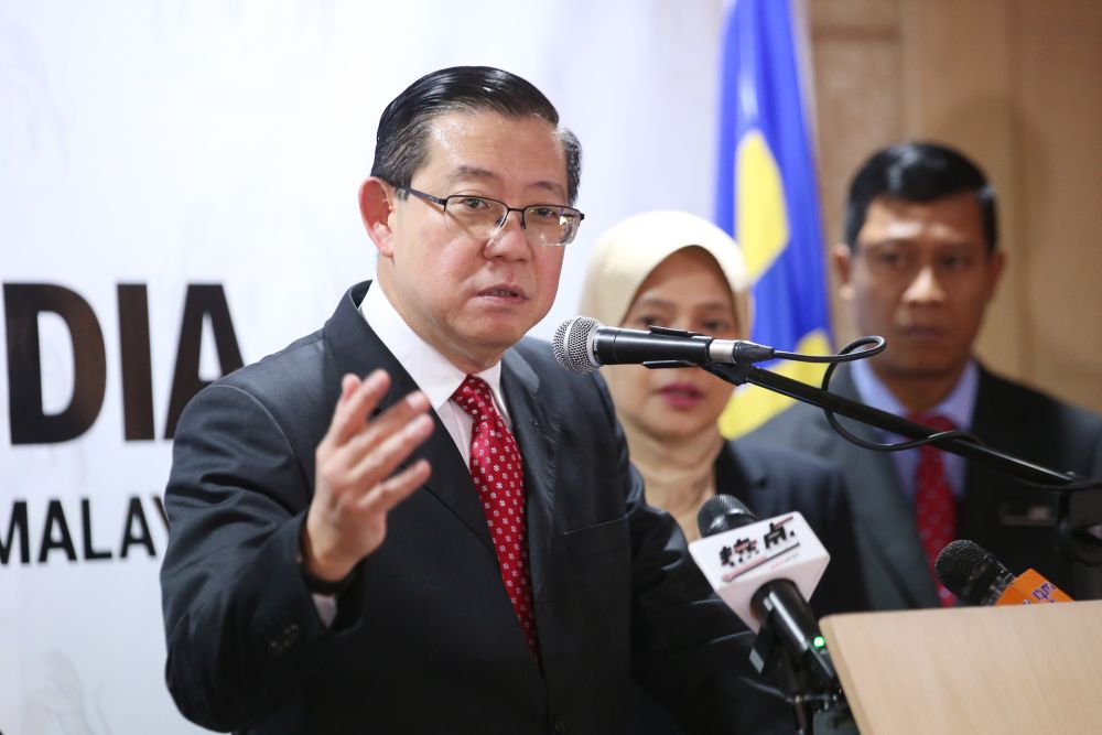 Finance Minister Lim Guan Eng speaks during a press conference on the Tun Razak Exchange (TRX) project in Putrajaya June 21, 2018. u00e2u20acu2022 Picture by Azinuddin Ghazali