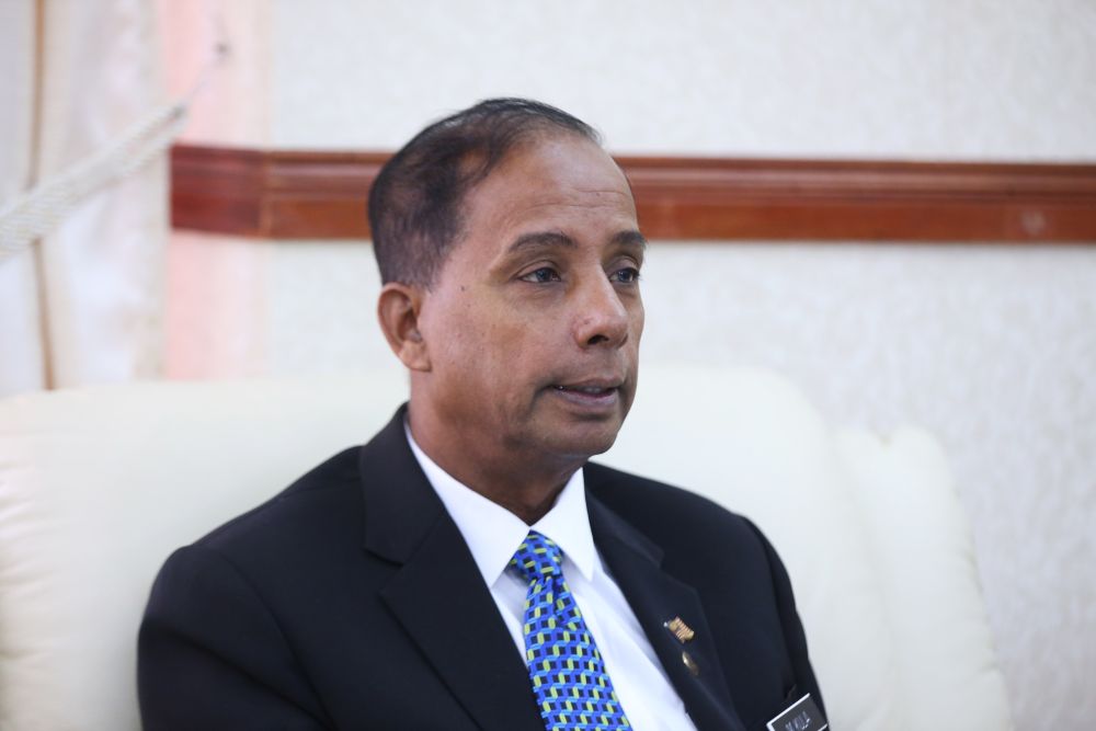 Minister of Human Resources M. Kulasegaran speaks during a press confence about the Hindu Endowment Board and the Tabung Harapan Malaysia fund in Putrajaya June 12, 2018. u00e2u20acu2022 Picture by Azinuddin Ghazali