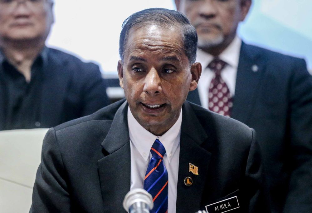 Human Resources Minister M. Kulasegaran speaks during a press conference at Wisma HRDF in Kuala Lumpur June 5, 2018. u00e2u20acu2022 Picture by Firdaus Latif
