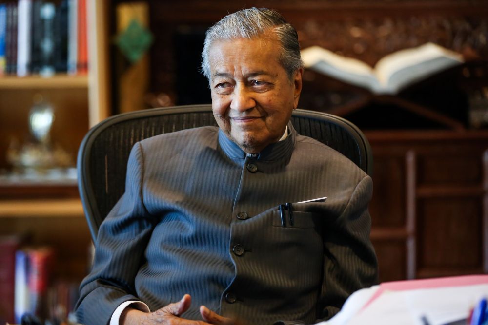 Dr Mahathir Mohamad speaks in an exclusive interview with Malay Mail at the Perdana Leadership Foundation in Putrajaya June 21, 2018. u00e2u20acu2022 Picture by Ahmad Zamzahuri