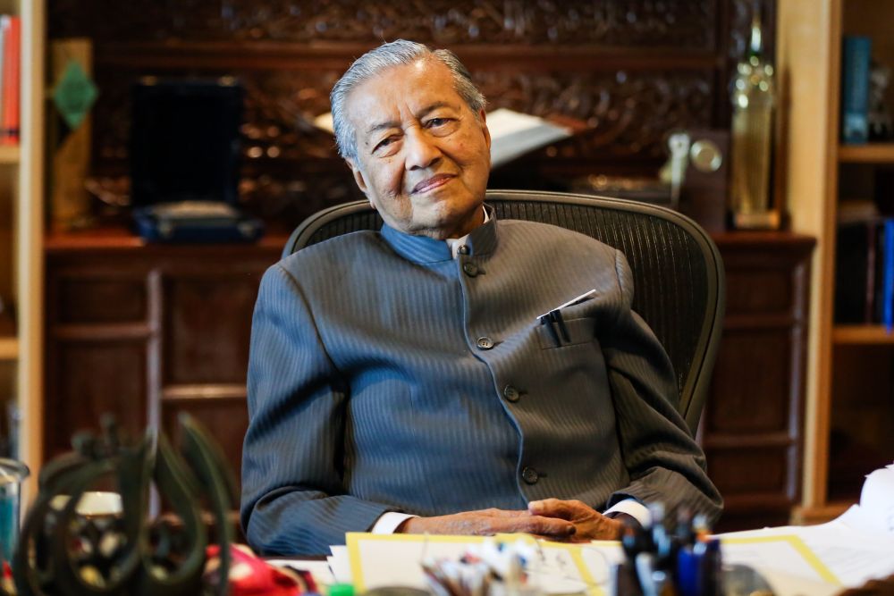 Dr Mahathir Mohamad speaks in an exclusive interview with Malay Mail at the Perdana Leadership Foundation in Putrajaya June 21, 2018. u00e2u20acu2022 Picture by Ahmad Zamzahuri