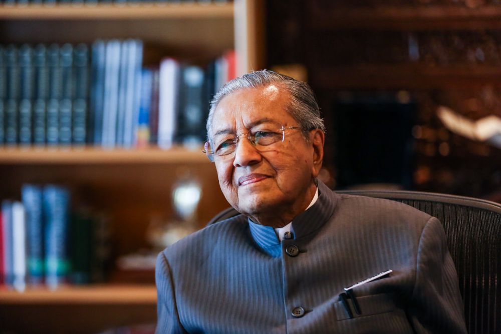 Dr Mahathir Mohamad speaks in an exclusive interview with Malay Mail at the Perdana Leadership Foundation in Putrajaya June 21, 2018. u00e2u20acu2022 Picture by Ahmad Zamzahuri