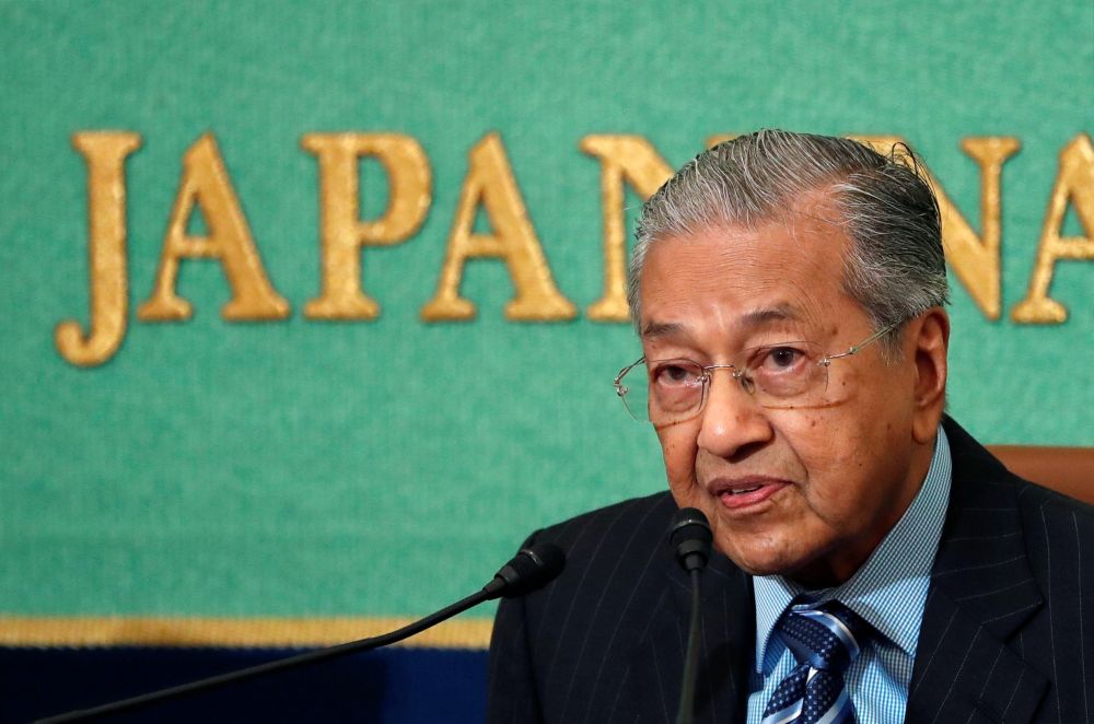 Malaysian Prime Minister Tun Dr Mahathir Mohamad attends a news conference at the Japan National Press Club in Tokyo June 11, 2018. u00e2u20acu201d Reuters pic
