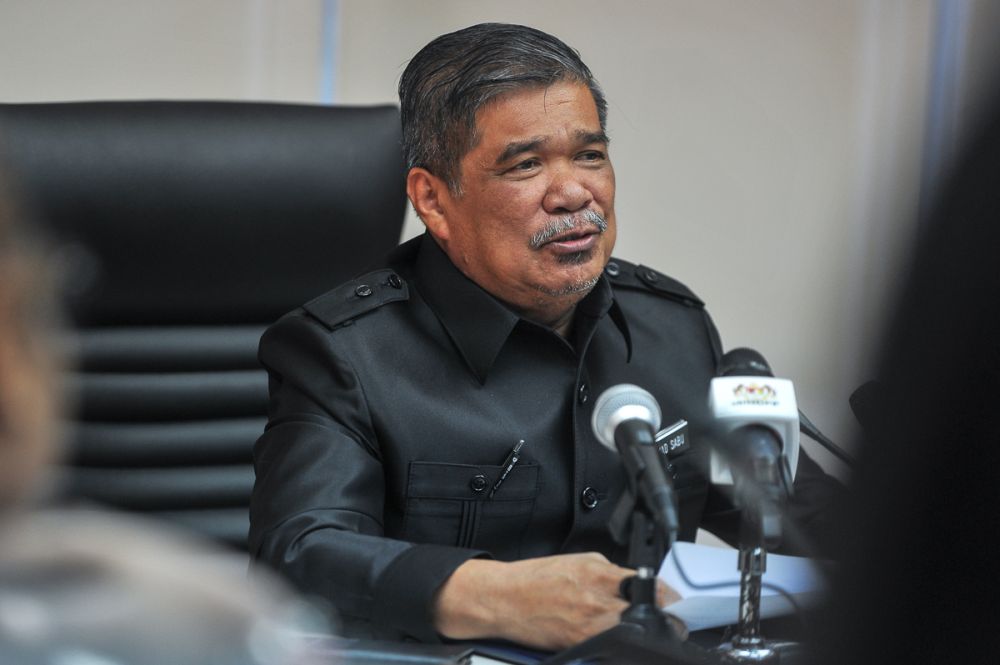 Defence Minister Mohamad Sabu speaks to the media during an interview session at Wisma Pertahanan in Kuala Lumpur June 28, 2018. u00e2u20acu2022 Picture by Shafwan Zaidon