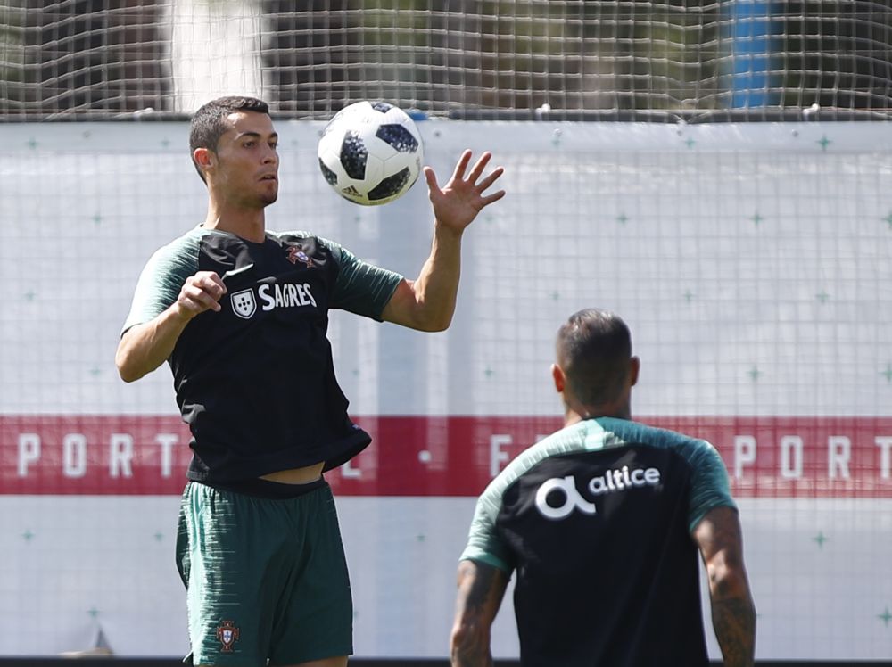 Portugal's Cristiano Ronaldo is seen during a training session in Moscow June 27, 2018. u00e2u20acu2022 Reuters pic