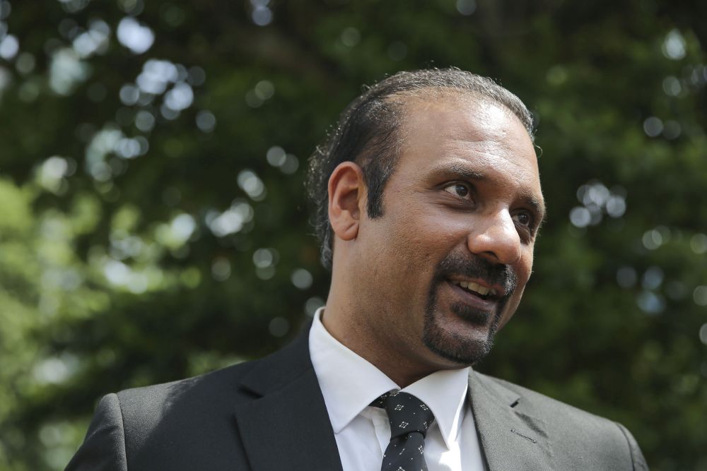 Ramkarpal Singh speaks to reporters outside the Dang Wangi police station in Kuala Lumpur on June 20, 2018. u00e2u20acu201d Picture by Yusof Mat Isa