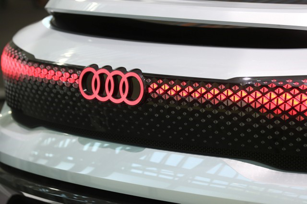 Audi sign is seen on the show car at the Audi Forum before the companyu00e2u20acu2122s annual shareholders meeting in Ingolstadt May 9, 2018. u00e2u20acu201d Reuters pic