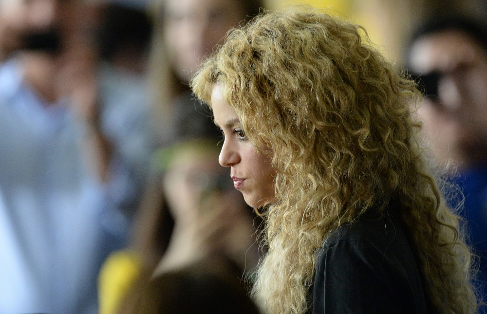  In this file picture taken on June 30, 2013 Colombian singer Shakira is seen before the start of the FIFA Confederations Cup match in Rio de Janeiro. u00e2u20acu201d AFP pic
