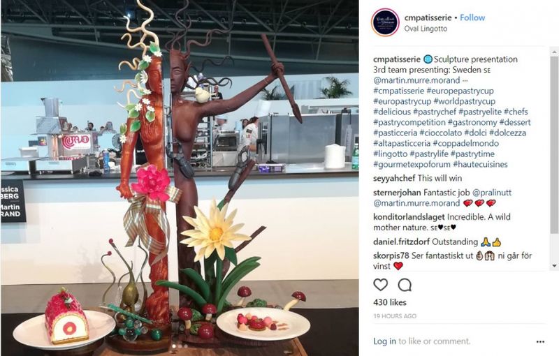 Team Sweden's chocolate sculpture at the European Pastry Cup 2018. u00e2u20acu2022 AFP pic