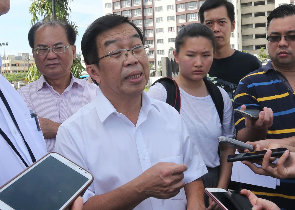 Cheras MP Tan Kok Wai speak to reportes outside the MACC office in Kuala Lumpur June 21, 2018. u00e2u20acu2022 Picture by Razak Ghazali