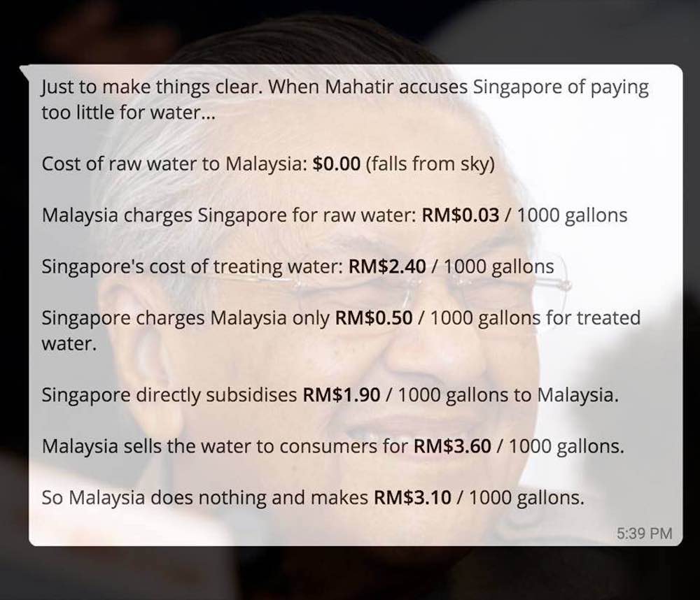 The graphic shared by East Coast GRC MP Lee Yi Shyan on Facebook laying out the sums behind the 1962 agreement.