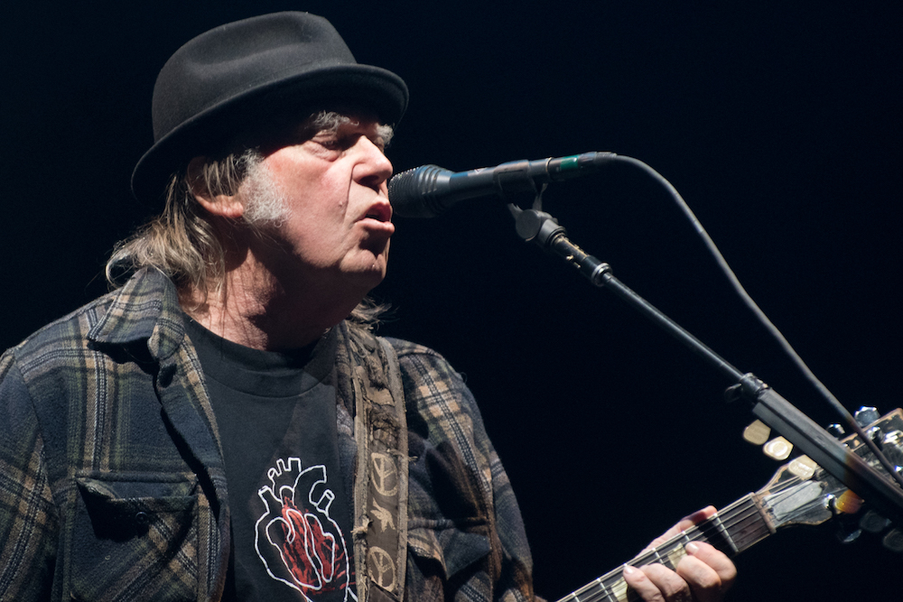 Neil Young performs on stage for his first time in Quebec City during 2018 Festival du00e2u20acu2122Ete on July 6, 2018. u00e2u20acu201d AFP pic